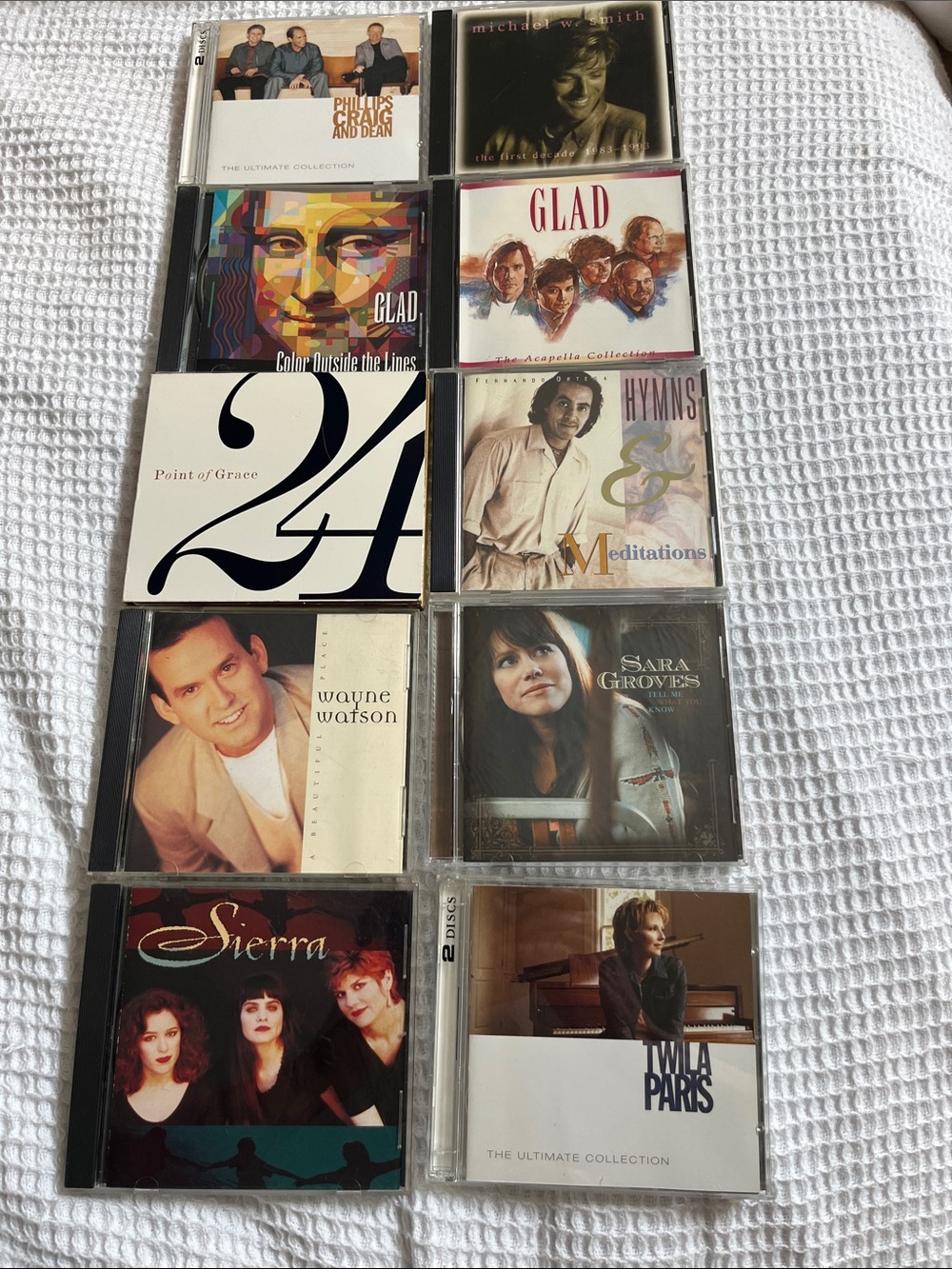 Collection of 10 Contemporary Christian & Inspirational Music CDs